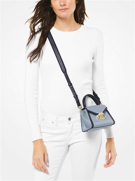 michael kors whitney mini clear and leather satchel|macy's Michael Kors.